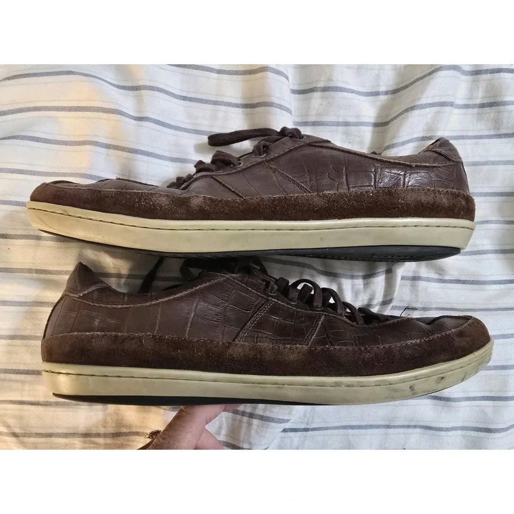 Martin Dingman Countrywear Brown Leather Sneakers Size 11‎